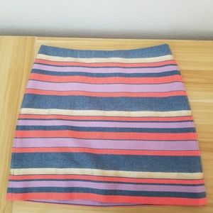 ⛄SALE⛄J.Crew Factory Multicolor Striped Mini Skirt